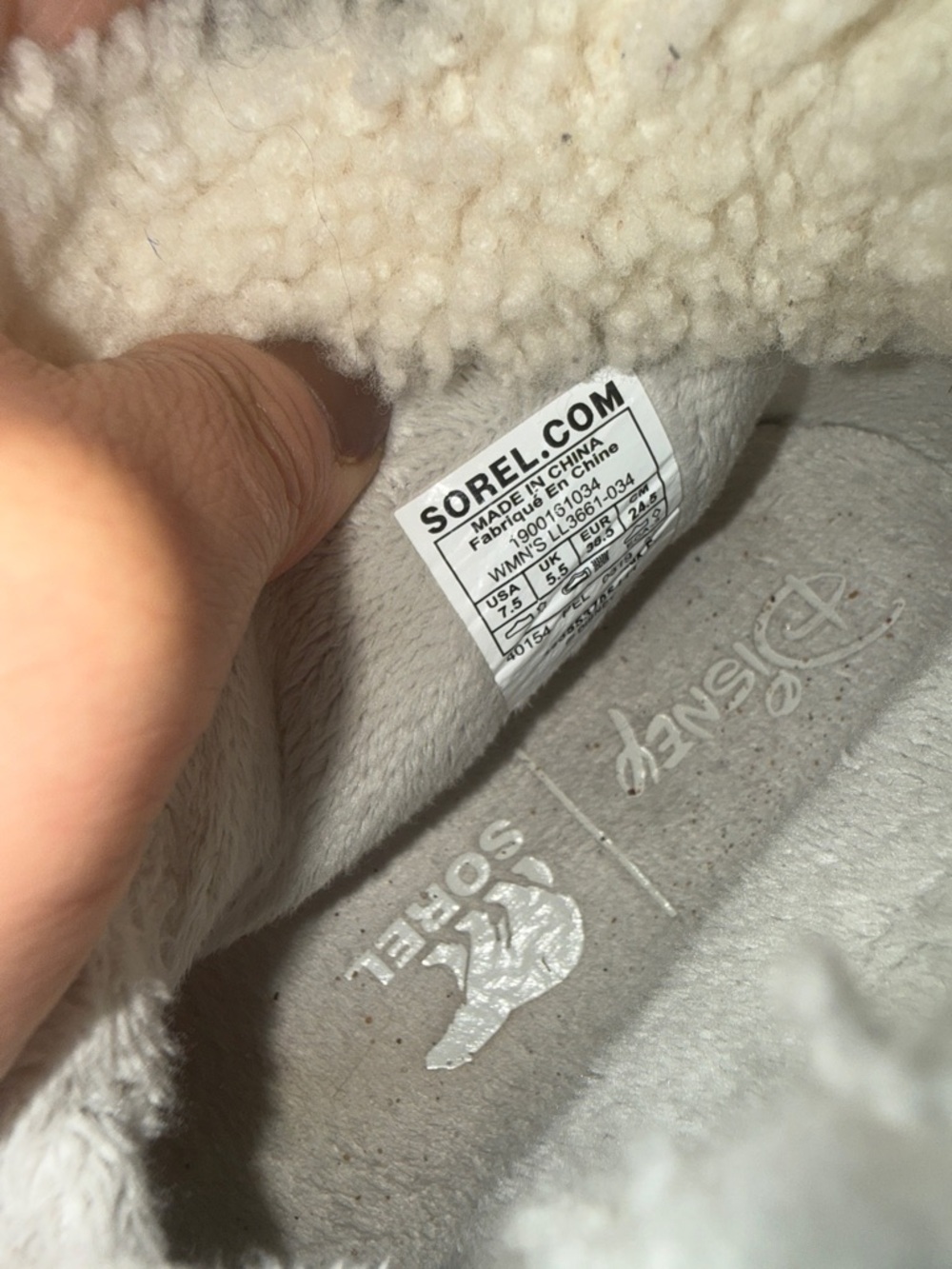 DISNEY X SOREL WOMEN’S OUT ‘N ABOUT FROZEN 2 BOOT Silver Size: US 7.5 - Picture 6 of 6